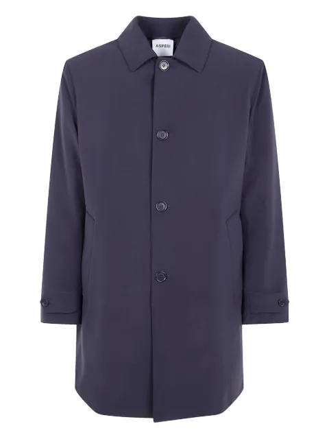 ASPESI buttoned trench coat Blue W5I3I28P503