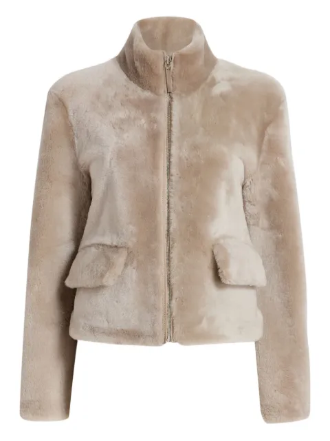 Proenza Schouler White Label Scarlett shearling jacket Neutrals WL2612169LR254S