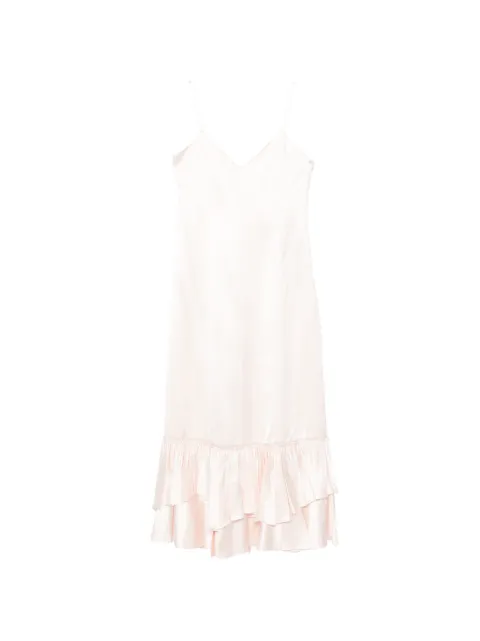 Jil Sander ruffled slip dress Pink J02CT0576J65350