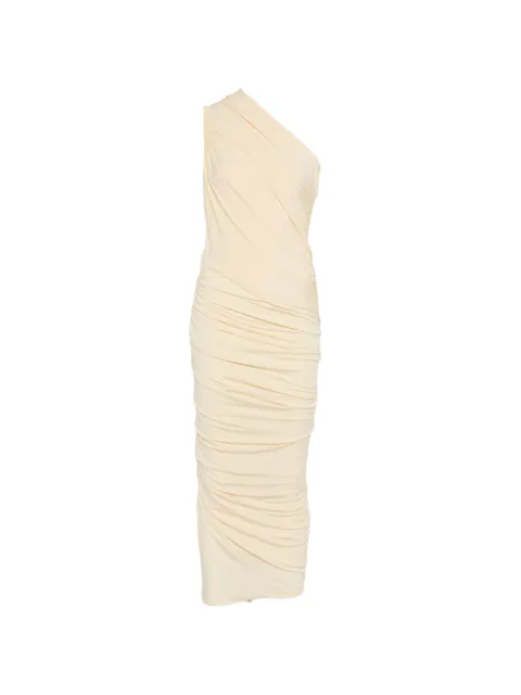 TOVE one-shoulder ruched dress Neutrals TVD200CRM