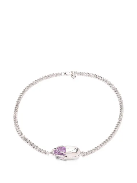 Capsule Eleven Capsule Crystal amethyst necklace Silver CCCAS