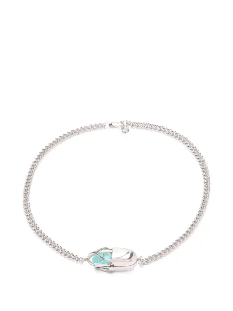 Capsule Eleven Capsule Crystal turquoise necklace Silver CCCTS