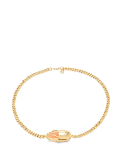 Capsule Eleven Capsule Crystal carnelian necklace Gold CCCCAV