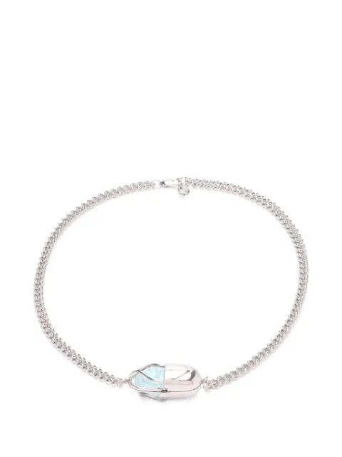 Capsule Eleven Capsule Crystal aquamarine necklace Silver CCCAQS