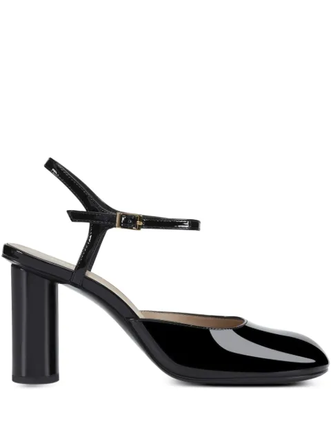 POTAMY 85mm leather heeled pumps PP00869CN041BLACK25S