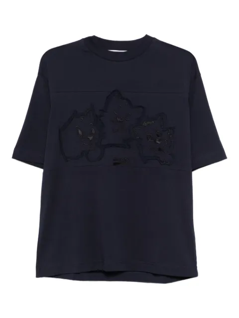 Iceberg embroidered-detail cotton T-Shirt Blue F5B36325