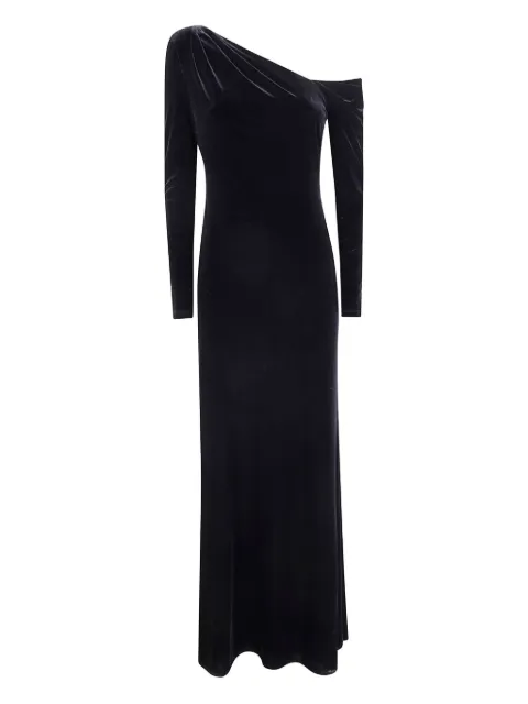 Lauren Ralph Lauren one-shoulder velvet dress Black 253979962