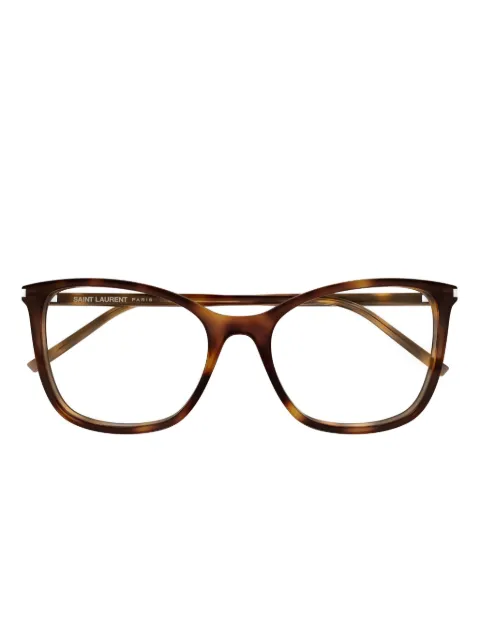 Saint Laurent Eyewear geometric glasses Brown SL835003