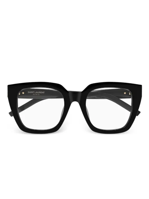 Saint Laurent Eyewear YSL monogram square-frame glasses Black SLM143OPT001