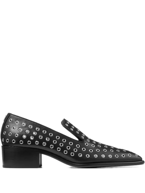 Jimmy Choo Eliot leather loafers Black ELIOTSLIPPER45MZGJ