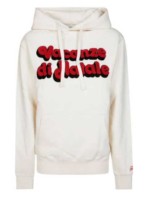 MC2 Saint Barth Tribeca appliqué hoodie White TRIBECCA02232I