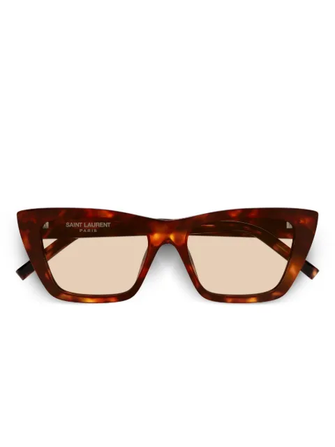 Saint Laurent Eyewear geometric-frame sunglasses Brown SL276064