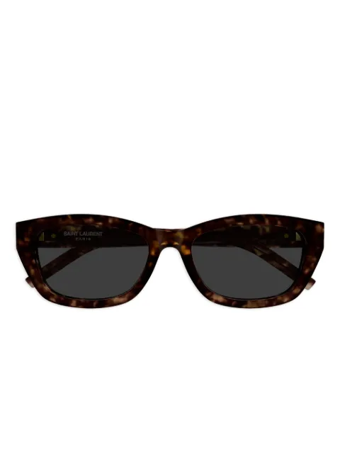 Saint Laurent Eyewear cat-eye logo sunglasses Brown SLM153002