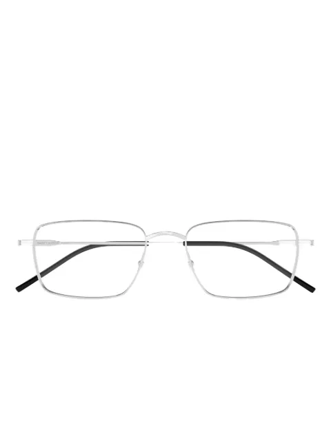 Saint Laurent Eyewear rectangle-frame glasses Silver SL844005