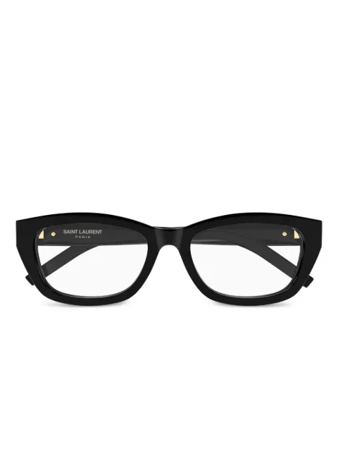 Saint Laurent Eyewear cat-eye logo glasses Black SLM153OPT001