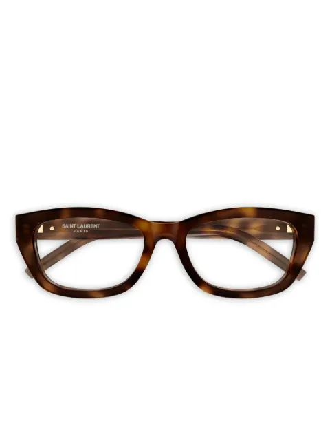 Saint Laurent Eyewear cat-eye frame glasses Brown SLM153OPT