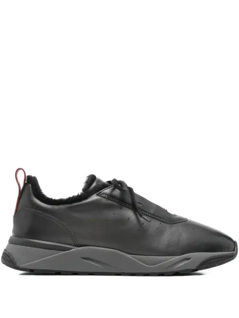 Santoni leather sneakers Black MBIM22027SBBPGON