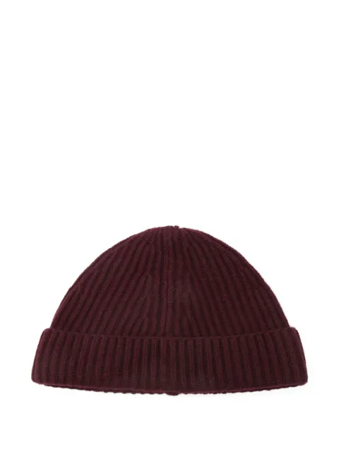 AMARANTO ribbed-knit beanie Red B9F0085