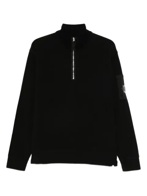 C.P. Company Lens-detail half-zip sweater Black 19CMSS251A006614G
