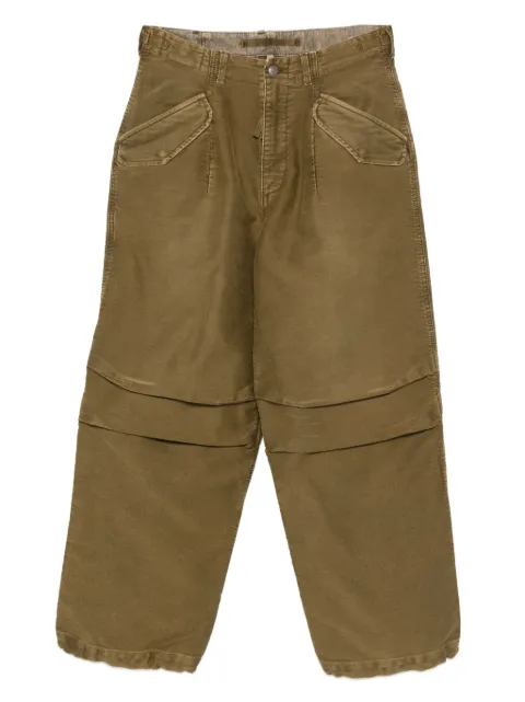 R13 cotton trousers Green R13WD455D371A