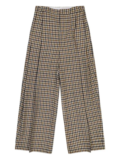 Walter Van Beirendonck Sun checked trousers Brown 2005