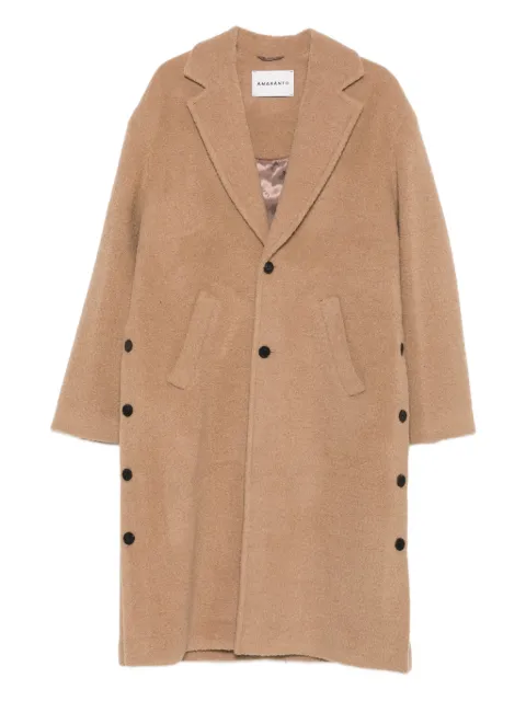 AMARANTO button-down coat Brown B6F0008