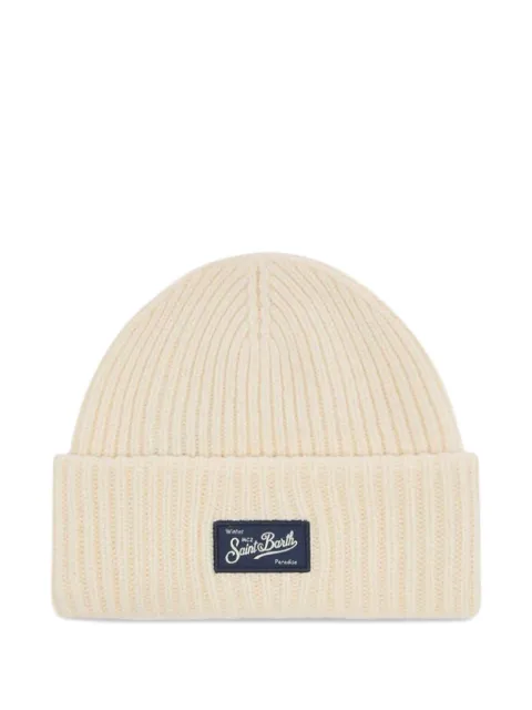 MC2 Saint Barth Berry ribbed beanie Neutrals BRR0002TEX000102299I