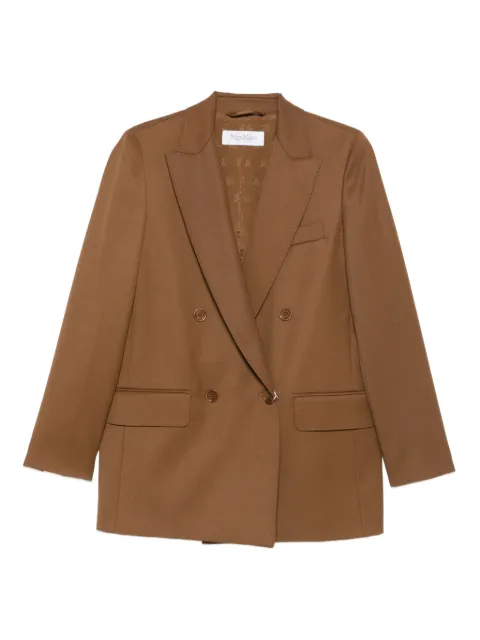 Max Mara double-breasted blazer Brown 2521046122600