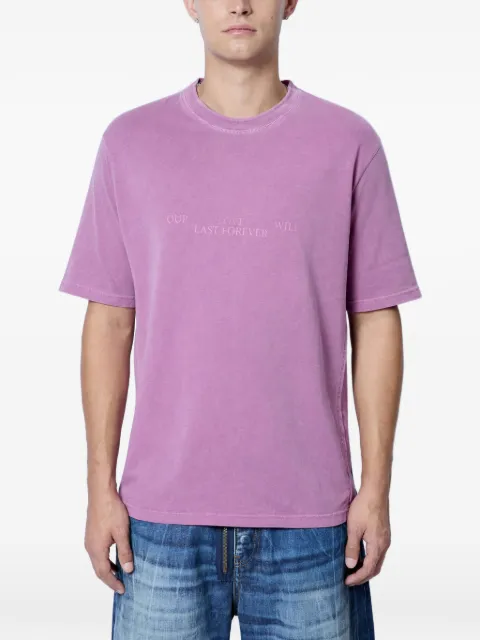 ACMH x Love International logo-detail T-shirt Purple ACMHXLOVE107JACIDPINK