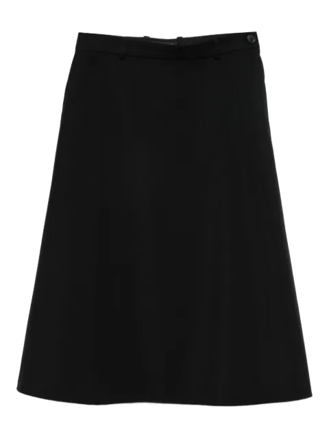 Balenciaga buttoned wool skirt Black 728940TJT24