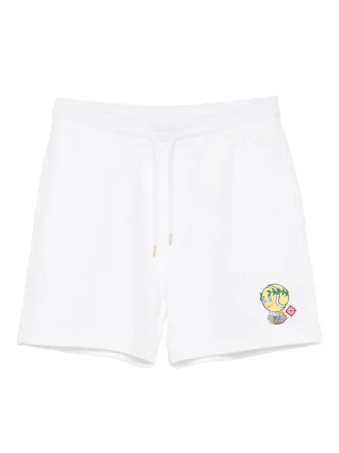 Casablanca drawstring graphic shorts White MAW25JTR297