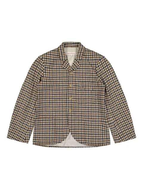 Walter Van Beirendonck houndstooth blazer Brown 1018