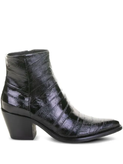 ducanero pointed-toe leather ankle boots Black 3885ANGUILLANERO