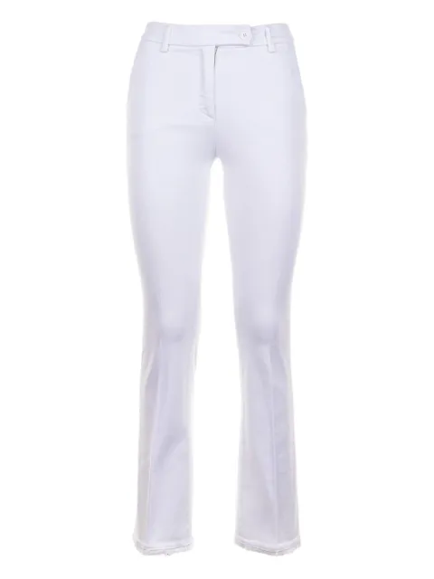 Via Masini 80 frayed-hem jeans White M636LF808