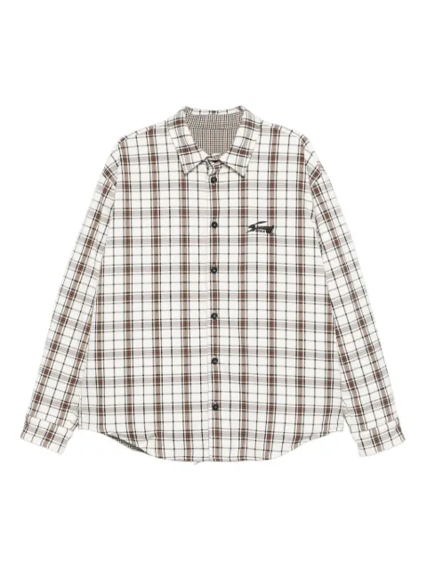 MSGM checked shirt jacket Brown 3940MH23257503