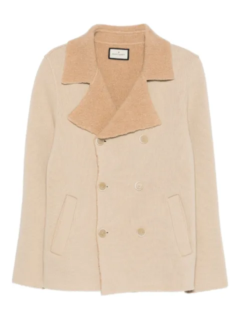 Bruno Manetti double-breasted peacoat Neutrals Q2L642
