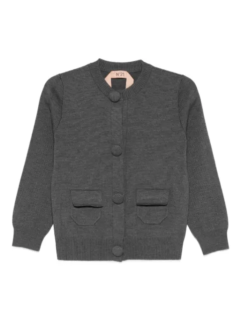 Nº21 button-up cardigan Grey A0087019
