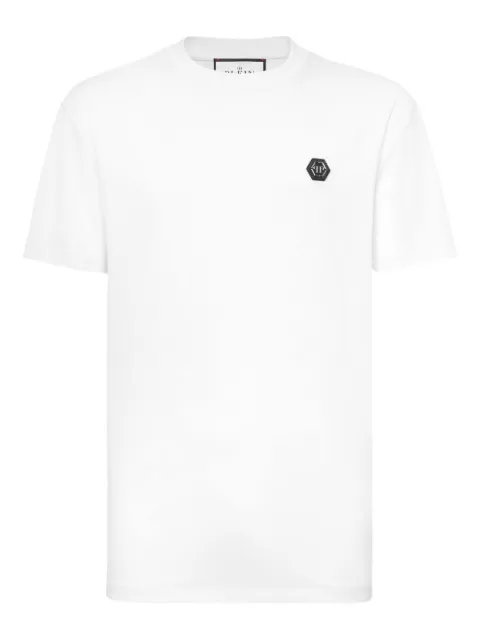 Philipp Plein logo-patch T-shirt White AAECMTK874001WHITE