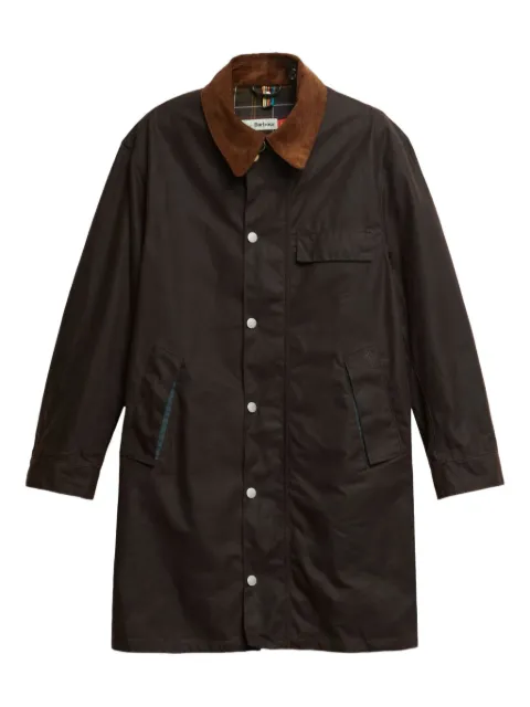 Barbour corduroy-collar jacket Brown MWX2514RU71