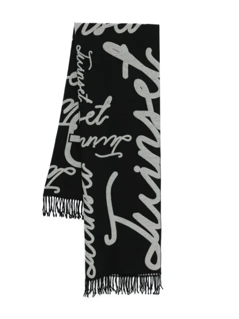 TWINSET fringed scarf Black 252TO5061