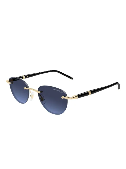 Montblanc round sunglasses Gold MB0412S006