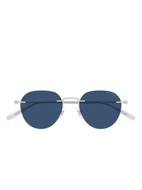 Montblanc round-frame sunglasses Silver MB0428S