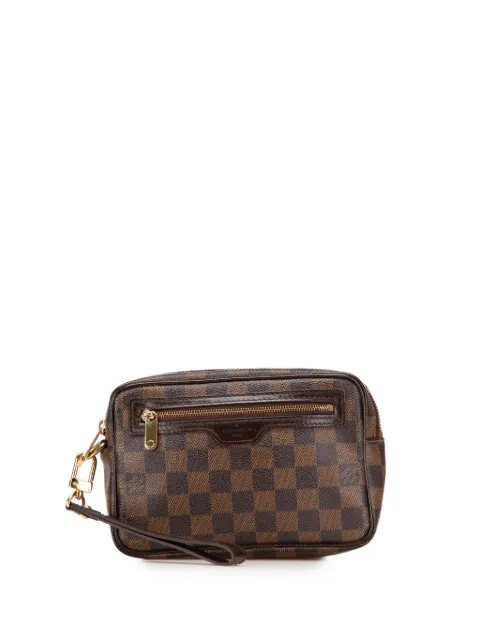 Louis Vuitton Pre-Owned 2011 Damier Ebene Pochette Billets Macao clutch bag Brown EUTLX8G0T7BZ5UUT