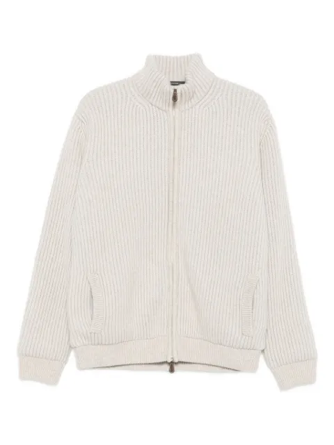 Fedeli ribbed-knit cardigan Neutrals MU006445
