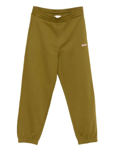 MSGM logo-print track pants Green 3940MP50025779938