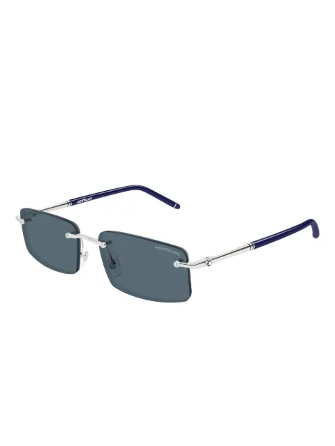 Montblanc rectangle-frame sunglasses Silver MB0443S