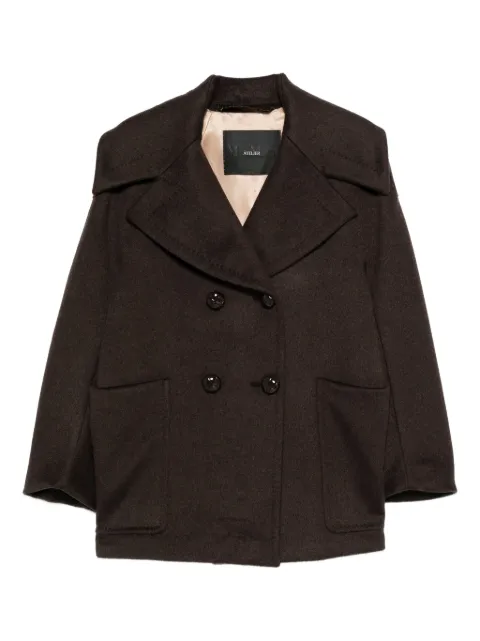 Max Mara double-breasted cashmere coat Brown 2521086025600