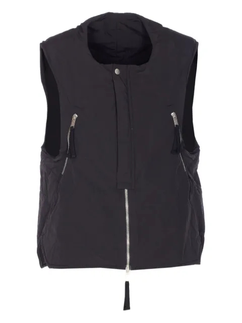 Thom Krom zip padded gilet Black MJ76