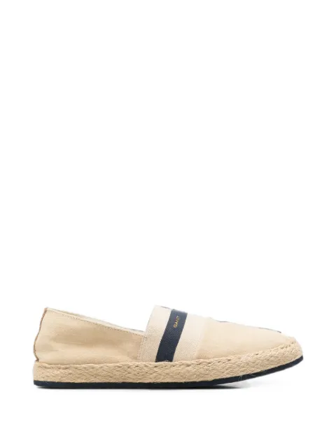 Gant logo-stripe espadrilles Neutrals 24569725