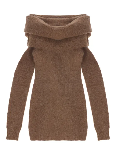 ENTIRE STUDIOS Bound off-shoulder sweater Brown ESWW2510068RY